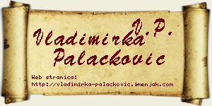 Vladimirka Palačković vizit kartica